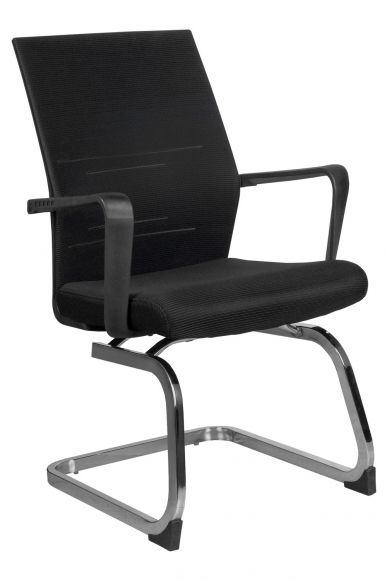 Кресло Like RCH G818 Чёрная сетка на полозьях (крутящееся)