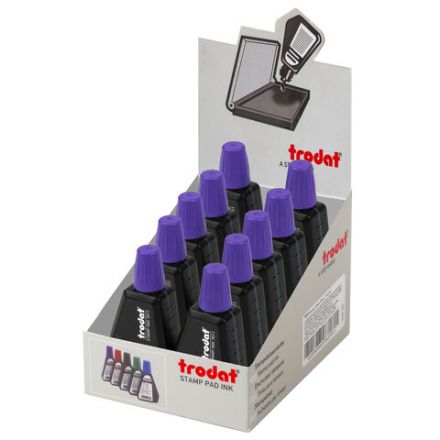 Краска штемпельная TRODAT, фиолетовая, 28 мл, на водной основе, 7011ф Краска штемпельная TRODAT, фиолетовая, 28 мл, на водной основе, 7011ф