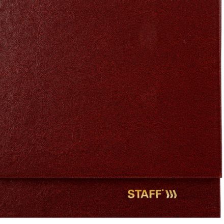 Планинг датированный 2026 300х130 мм, STAFF, гребень, обложка бумвинил, 64 л., бордовый, 117359