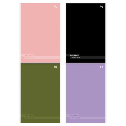 Блокнот А5 80л., на скрепке BG "Моноколор" Блокнот А5 80л., на скрепке BG "Моноколор"