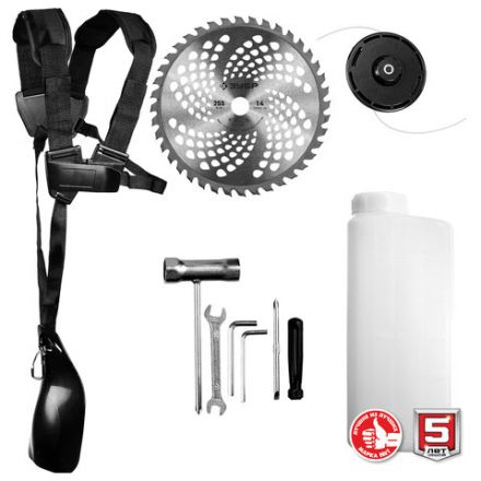 Триммер бензиновый ЗУБР КРБ-2500, 2500 Вт, 9000 об/мин, объем двигателя 52 см3, КРБ-2500 Триммер бензиновый ЗУБР КРБ-2500, 2500 Вт, 9000 об/мин, объем двигателя 52 см3, КРБ-2500