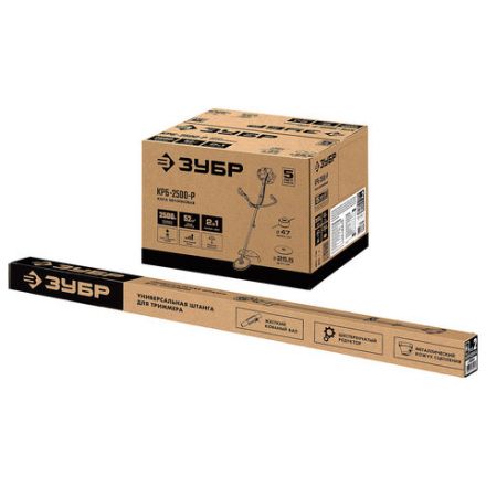 Триммер бензиновый ЗУБР КРБ-2500, 2500 Вт, 9000 об/мин, объем двигателя 52 см3, КРБ-2500 Триммер бензиновый ЗУБР КРБ-2500, 2500 Вт, 9000 об/мин, объем двигателя 52 см3, КРБ-2500