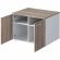 Тумба для оргтех. Комус Мебель К-Loft 241T004 786х616х568 дуб сон.темн/бел Тумба для оргтех. Комус Мебель К-Loft 241T004 786х616х568 дуб сон.темн/бел
