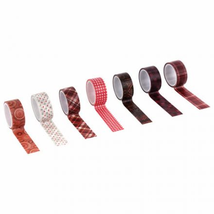 Клейкие WASHI-ленты для декора ОТТЕНКИ КРАСНОГО, 15 мм х 3 м, 7 цветов, рисовая бумага, ОСТРОВ СОКРОВИЩ, 661705 Клейкие WASHI-ленты для декора ОТТЕНКИ КРАСНОГО, 15 мм х 3 м, 7 цветов, рисовая бумага, ОСТРОВ СОКРОВИЩ, 661705