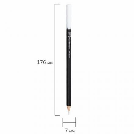 Карандаши художественные белые, НАБОР 12 шт. BRAUBERG ART CLASSIC, МЯГКИЙ грифель 3,3 мм, 181896 Карандаши художественные белые, НАБОР 12 шт. BRAUBERG ART CLASSIC, МЯГКИЙ грифель 3,3 мм, 181896