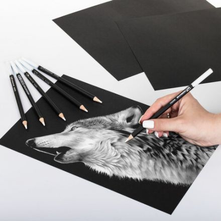 Карандаши художественные белые, НАБОР 12 шт. BRAUBERG ART CLASSIC, МЯГКИЙ грифель 3,3 мм, 181896 Карандаши художественные белые, НАБОР 12 шт. BRAUBERG ART CLASSIC, МЯГКИЙ грифель 3,3 мм, 181896