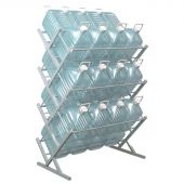 Стеллаж для воды Стилс-28 на 28 тар серый металлик 802х440х1148 мм Стеллаж для воды Стилс-28 на 28 тар серый металлик 802х440х1148 мм