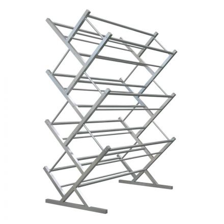 Стеллаж для воды Стилс-28 на 28 тар серый металлик 802х440х1148 мм