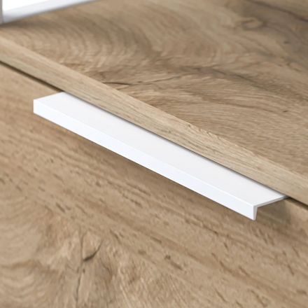 Тумба приставная Комус Мебель K-Loft 241T010 750х405х752 дуб натур/белый Тумба приставная Комус Мебель K-Loft 241T010 750х405х752 дуб натур/белый