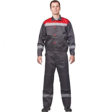 Костюм рабочий летний муж. л20-КБР сер/красн (р.60-62) 158-164 Костюм рабочий летний муж. л20-КБР сер/красн (р.60-62) 158-164