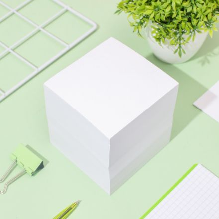 Блок для записей КОМУС на склейке 9х9х9 белый блок 100 г, 100