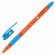 Ручка шариковая масляная с грипом BRAUBERG GLASSY SKY BLUE, СВЕТЛО-СИНЯЯ, узел 0,7 мм, линия письма 0,35 мм, 144107