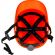 Каска защитная BASEBALL DIAMOND V UP из ABS оранжевая DIAM5UPORFL