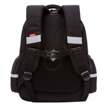Ранец GRIZZLY анатомическая спинка, c брелоком, для девочек, "HEARTS", чёрный 36х28х20 см, RAz-586-5/1 Ранец GRIZZLY анатомическая спинка, c брелоком, для девочек, "HEARTS", чёрный 36х28х20 см, RAz-586-5/1