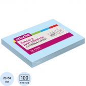 Стикеры ATTACHE с клеев.краем 76х51 голубой 100л Стикеры ATTACHE с клеев.краем 76х51 голубой 100л