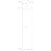 Шкаф SH_Unica для одежды узкий F7D-01 (351959) бук/серый Шкаф SH_Unica для одежды узкий F7D-01 (351959) бук/серый