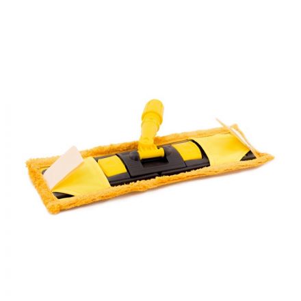 Держатель МОПа A-VM 40x11 см пластик серый/желтый Держатель МОПа A-VM 40x11 см пластик серый/желтый