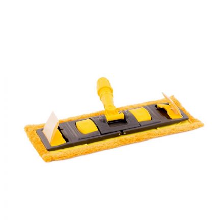 Держатель МОПа A-VM 40x11 см пластик серый/желтый Держатель МОПа A-VM 40x11 см пластик серый/желтый