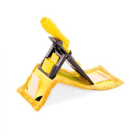 Держатель МОПа A-VM 40x11 см пластик серый/желтый Держатель МОПа A-VM 40x11 см пластик серый/желтый