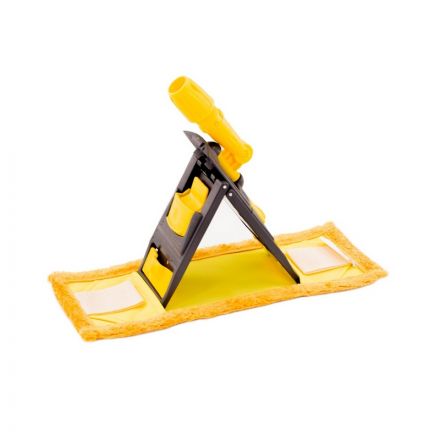 Держатель МОПа A-VM 40x11 см пластик серый/желтый Держатель МОПа A-VM 40x11 см пластик серый/желтый