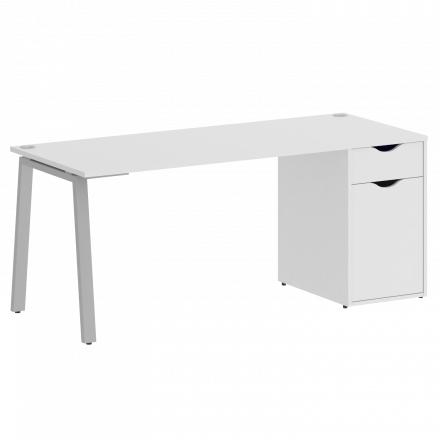 Home Office Стол письменный VR.SP-3-178.1.A Белый/Серый металл 1780*720*750
