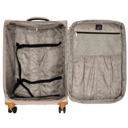 Чемодан средний тканевый облегченный,(2-ой) Beige бежевый (24), Р1913 Чемодан средний тканевый облегченный,(2-ой) Beige бежевый (24), Р1913