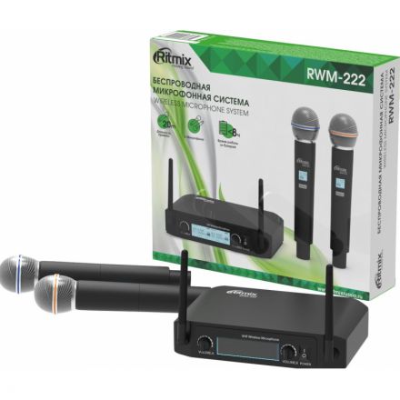 Радиосистема Ritmix RWM-222 black Радиосистема Ritmix RWM-222 black
