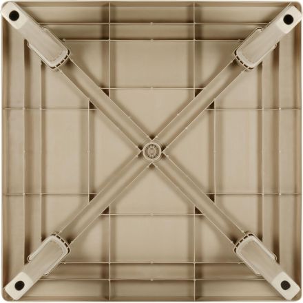 Стол PR_Decorona DeVeranda квадратный 805x805x720 мм сливочный латте