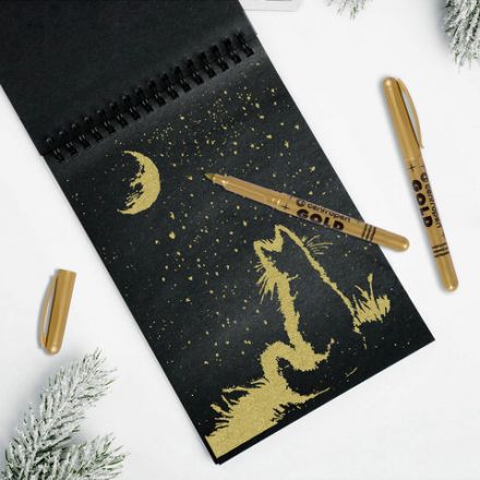 Маркер для декорирования ЗОЛОТОЙ CENTROPEN, круглый наконечник, 1,5-3 мм, 2690, 6 2690 0195 Маркер для декорирования ЗОЛОТОЙ CENTROPEN, круглый наконечник, 1,5-3 мм, 2690, 6 2690 0195