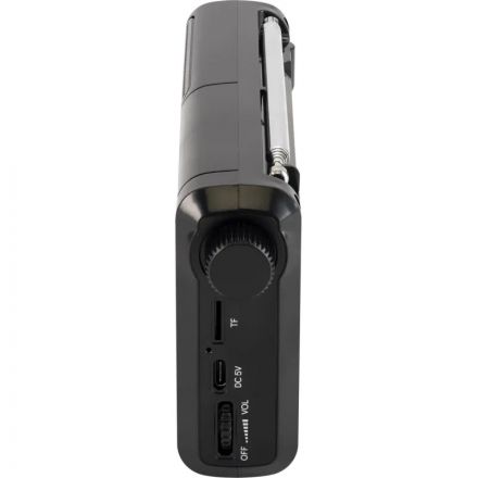 Радиоприемник Hyundai H-PSR115 черный USB microSD