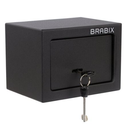 Сейф мебельный BRABIX "SF-140KL", 140х195х140 мм, ключевой замок, черный, 291140, S103BR210114 Сейф мебельный BRABIX "SF-140KL", 140х195х140 мм, ключевой замок, черный, 291140, S103BR210114