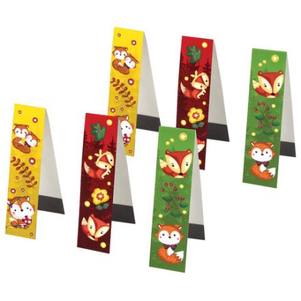 Закладки для книг с магнитом "ЛИСЯТА", набор 6 шт., блестки, 25x196 мм, ЮНЛАНДИЯ, 111639 Закладки для книг с магнитом "ЛИСЯТА", набор 6 шт., блестки, 25x196 мм, ЮНЛАНДИЯ, 111639