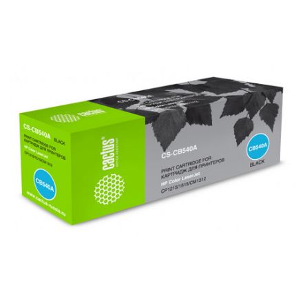 Картридж лазерный CACTUS (CS-CB540A) для HP CLJ CP1215/CP1515N/CM1312, черный, ресурс 2200 стр. Картридж лазерный CACTUS (CS-CB540A) для HP CLJ CP1215/CP1515N/CM1312, черный, ресурс 2200 стр.