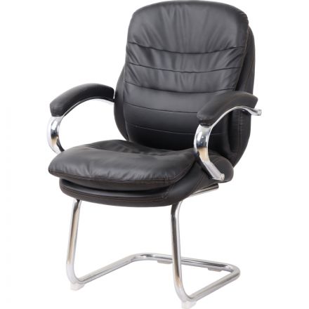 Конференц-кресло BN_SH_EChair-515V PU кожзам черный, хром Конференц-кресло BN_SH_EChair-515V PU кожзам черный, хром