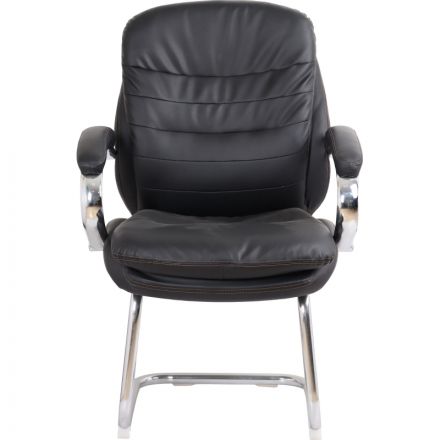 Конференц-кресло BN_SH_EChair-515V PU кожзам черный, хром Конференц-кресло BN_SH_EChair-515V PU кожзам черный, хром