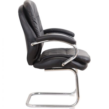 Конференц-кресло BN_SH_EChair-515V PU кожзам черный, хром Конференц-кресло BN_SH_EChair-515V PU кожзам черный, хром