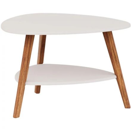 Стол журнальный KF_Комус Мебель Бруклин (9643027501) ст.бел.тер/оп.дуб амер