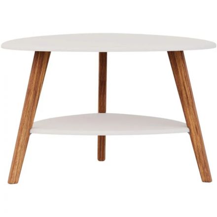 Стол журнальный KF_Комус Мебель Бруклин (9643027501) ст.бел.тер/оп.дуб амер