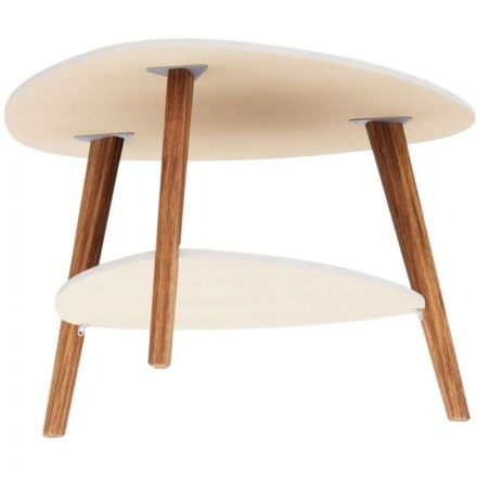 Стол журнальный KF_Комус Мебель Бруклин (9643027501) ст.бел.тер/оп.дуб амер