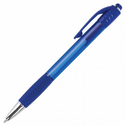 Ручка шариковая автоматическая с грипом BRAUBERG SUPER, СИНЯЯ, корпус синий, узел 0,7 мм, линия письма 0,35 мм, 143374 Ручка шариковая автоматическая с грипом BRAUBERG SUPER, СИНЯЯ, корпус синий, узел 0,7 мм, линия письма 0,35 мм, 143374
