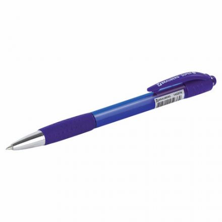 Ручка шариковая автоматическая с грипом BRAUBERG SUPER, СИНЯЯ, корпус синий, узел 0,7 мм, линия письма 0,35 мм, 143374 Ручка шариковая автоматическая с грипом BRAUBERG SUPER, СИНЯЯ, корпус синий, узел 0,7 мм, линия письма 0,35 мм, 143374