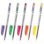 Ручка шариковая масляная BRAUBERG "Frost Color", СИНЯЯ, ассорти, узел 0,6 мм, линия письма 0,3 мм, 142935