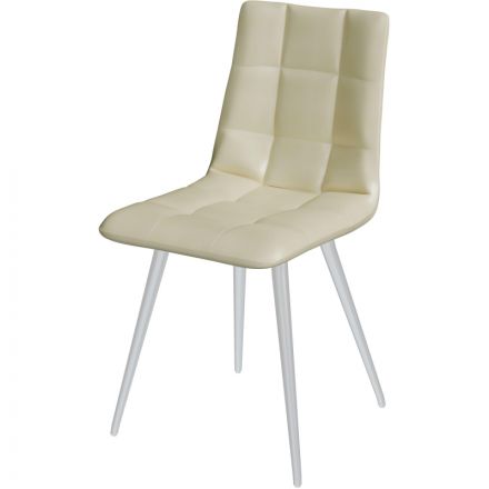 Стул Комус MERI HN WHITE (BOX-4) RU ECO-07 бежевый/бел