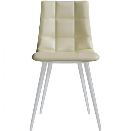 Стул Комус MERI HN WHITE (BOX-4) RU ECO-07 бежевый/бел