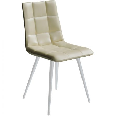 Стул Комус MERI HN WHITE (BOX-4) RU ECO-07 бежевый/бел