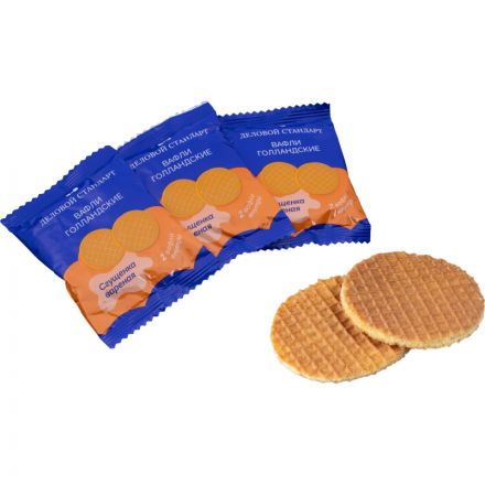 Вафли Деловой Стандарт Голландские с вареной сгущенкой, 17штх30г/уп