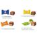 Шоколадные конфеты RITTER SPORT "SCHOKO GRUSS", набор 4 вкуса, 22 конфеты, 176 г