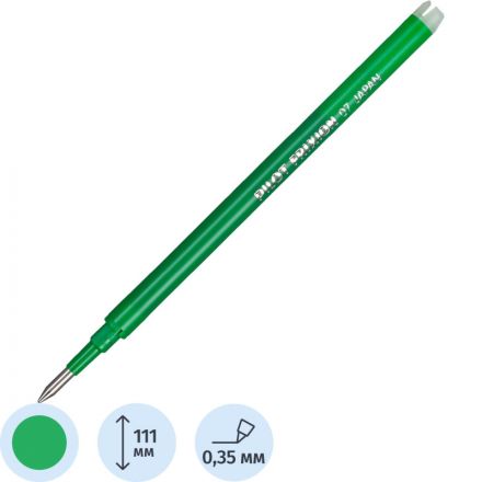 Стержень гелевый 111мм PILOT BL-FR7-G для Frixion зеленый 0,35мм Стержень гелевый 111мм PILOT BL-FR7-G для Frixion зеленый 0,35мм