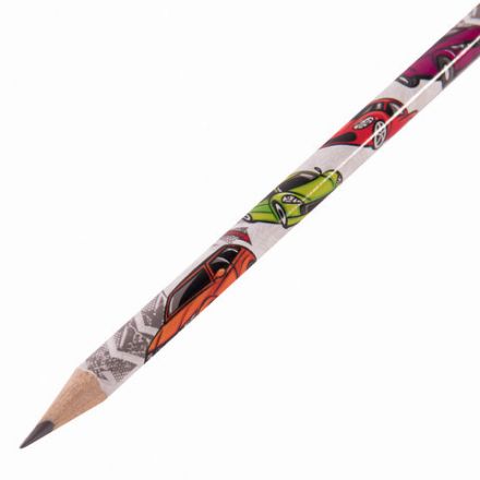 Карандаш чернографитный ЮНЛАНДИЯ "МАШИНКИ", 1 шт., HB, с ластиком, корпус с печатью, 181781 Карандаш чернографитный ЮНЛАНДИЯ "МАШИНКИ", 1 шт., HB, с ластиком, корпус с печатью, 181781