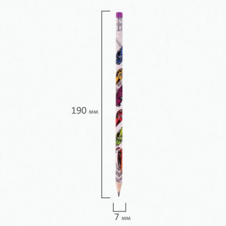 Карандаш чернографитный ЮНЛАНДИЯ "МАШИНКИ", 1 шт., HB, с ластиком, корпус с печатью, 181781 Карандаш чернографитный ЮНЛАНДИЯ "МАШИНКИ", 1 шт., HB, с ластиком, корпус с печатью, 181781